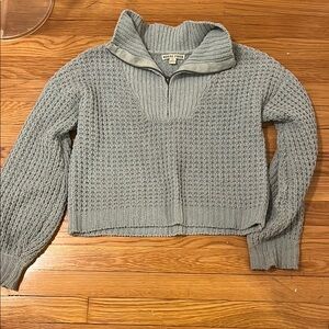 Gray Cable Knit Sweater